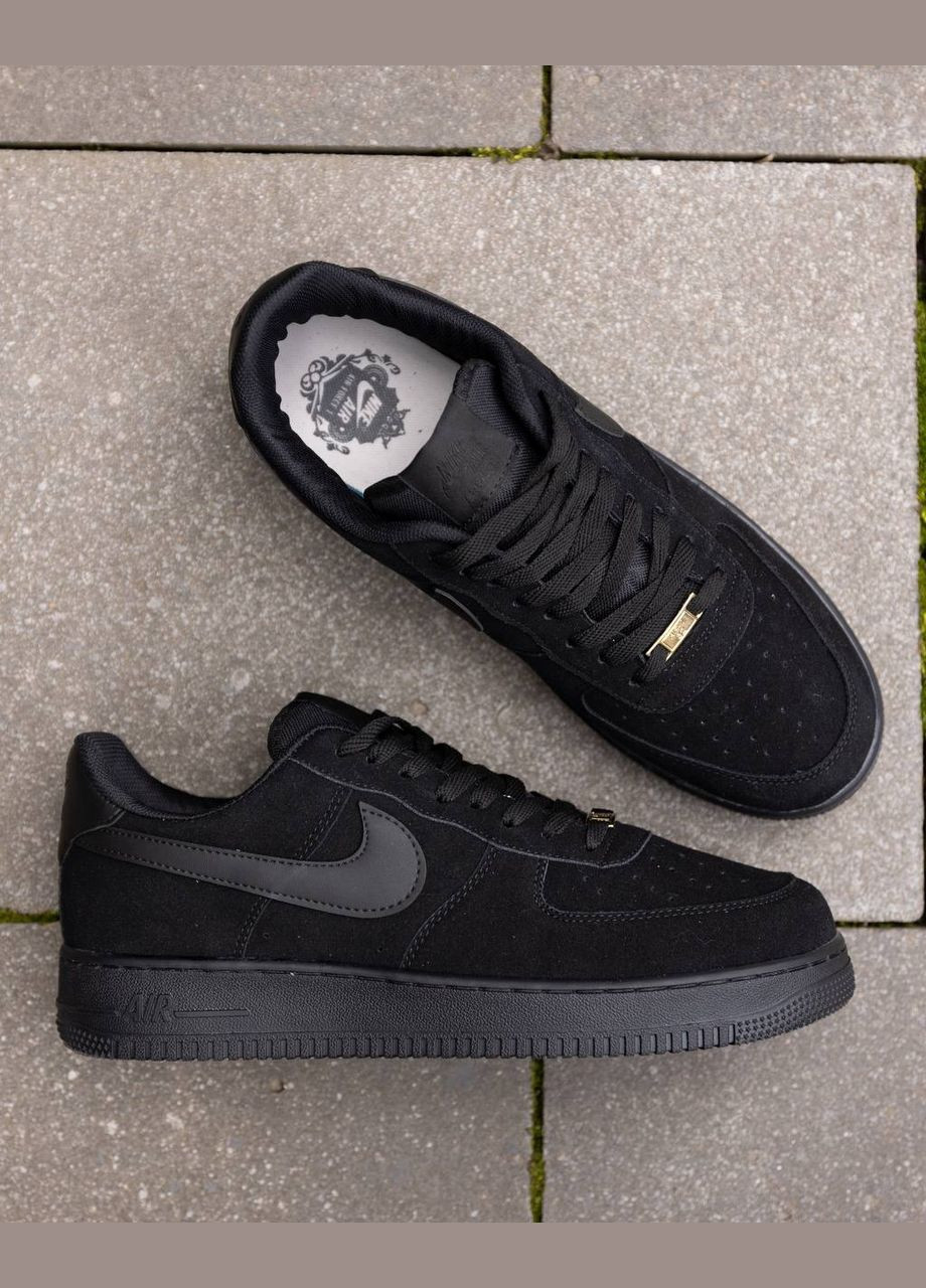 Черные всесезонные кроссовки Vakko Nike Air Force Total Black