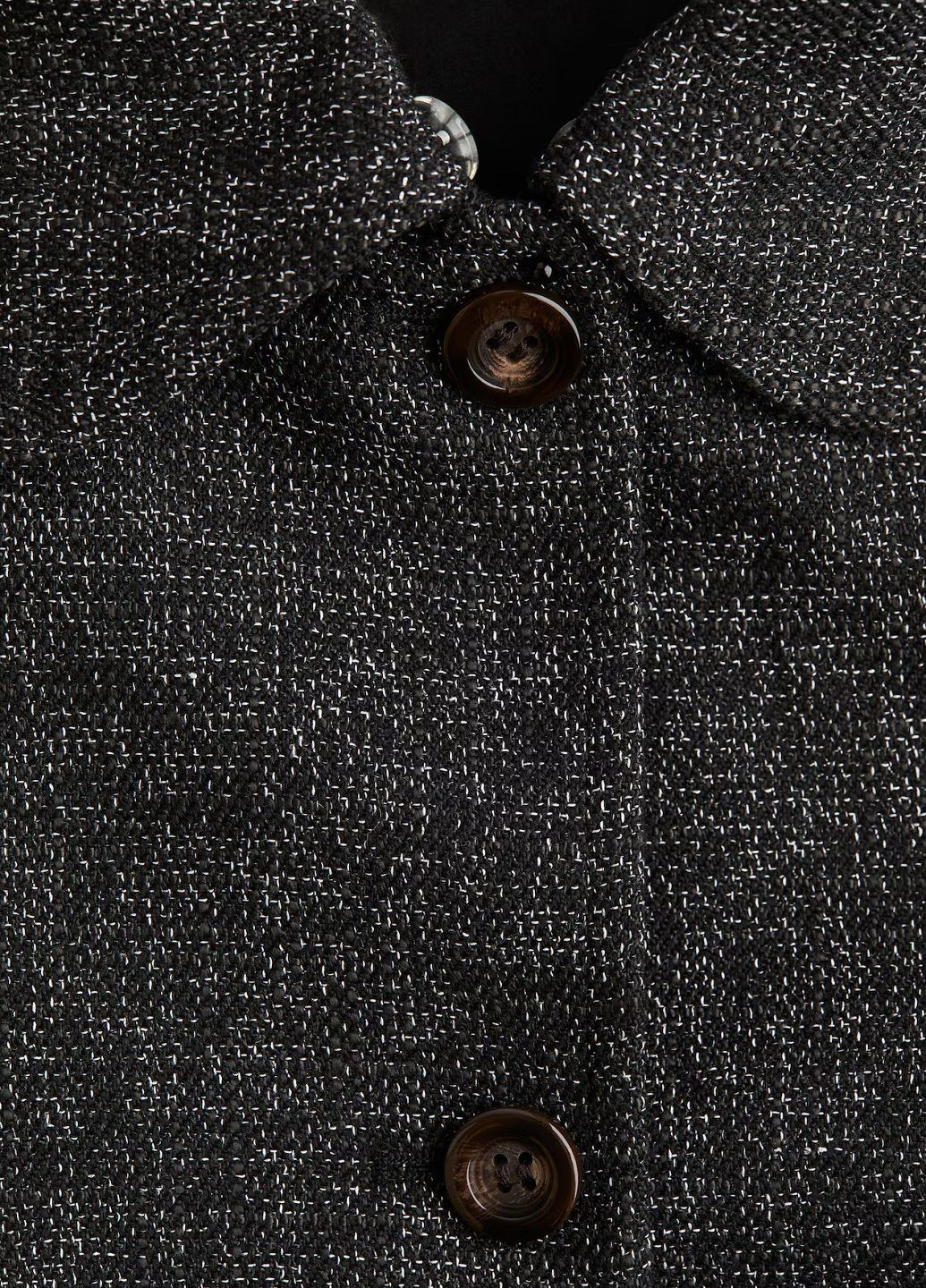 Черное демисезонное Пальто H&M