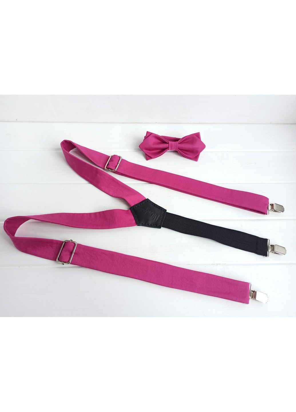 Бабочка и подтяжки цвета фуксия Major Style (366036870)