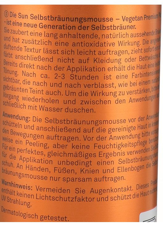 Мус-автозасмага Sun Care Self Tanning Mousse 150ml (821751-40912) Marbert (368642275)