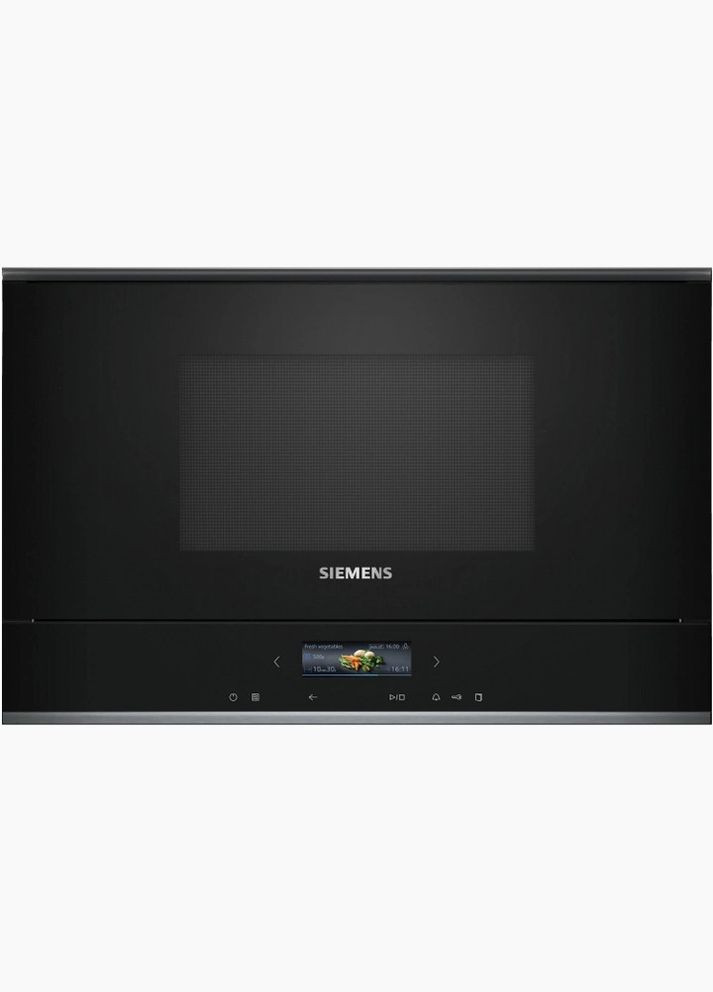 Вбудована мікрохвильова піч BE732R1B1 21 л чорна Siemens (364760835)