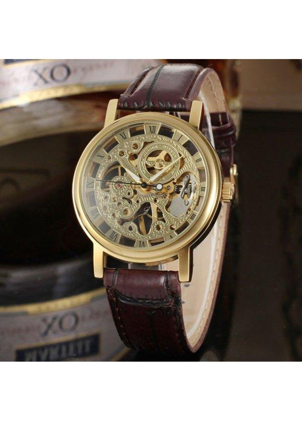 Классические женские часы Gold Brown Winner (313653646)