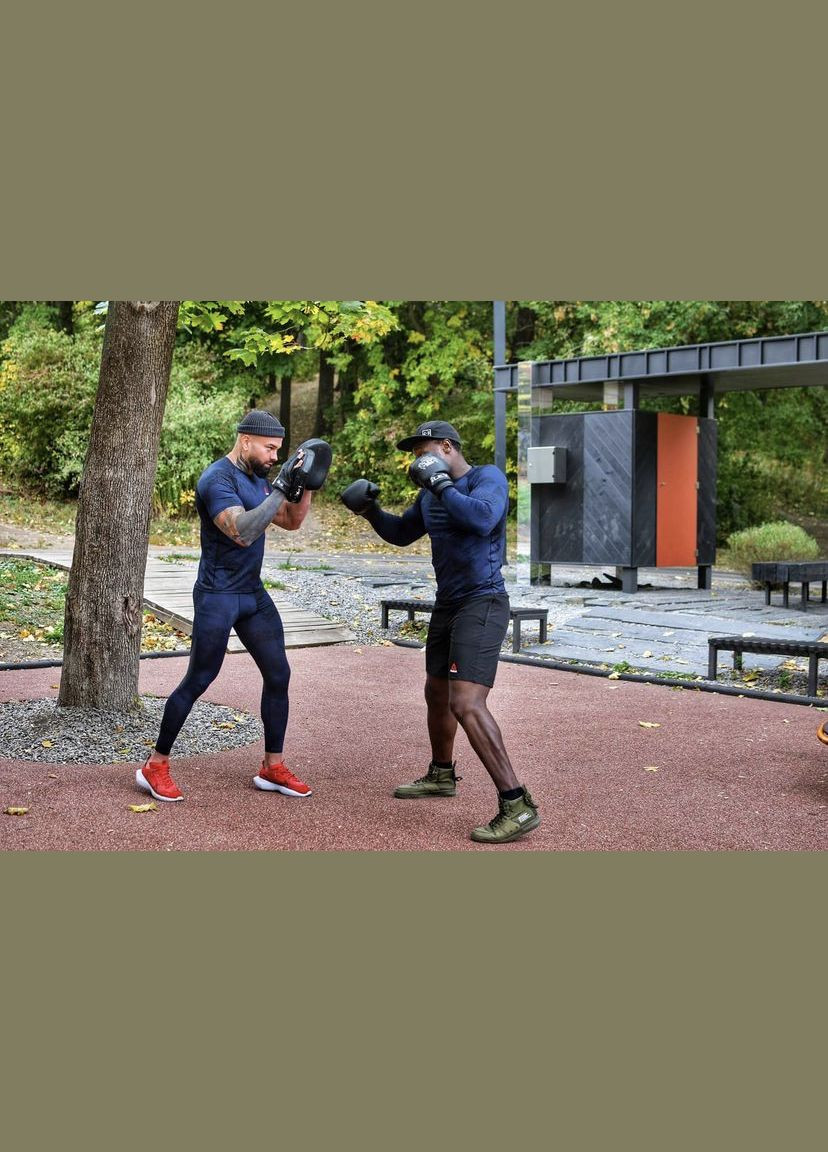 Мужской компрессионный костюм 5в1 : Рашгард, шорты, леггинсы, футболка, худи No Brand Reebok 5в1 (297393738)