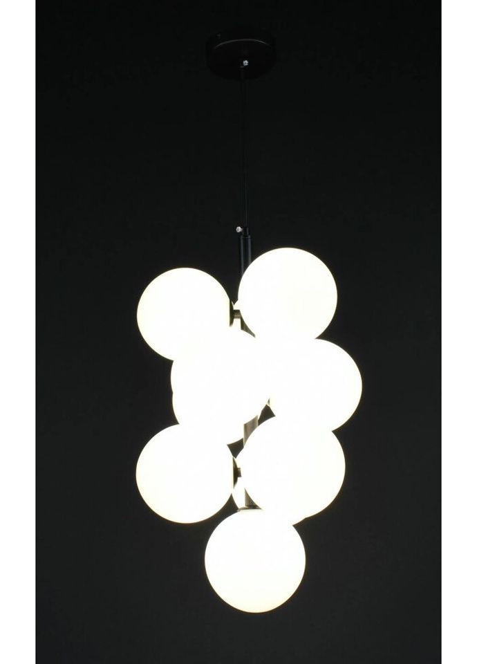 Люстра подвесная на 10 лампочек 27828 Черный 50-200х28х28 см. Sunnysky (324396393)