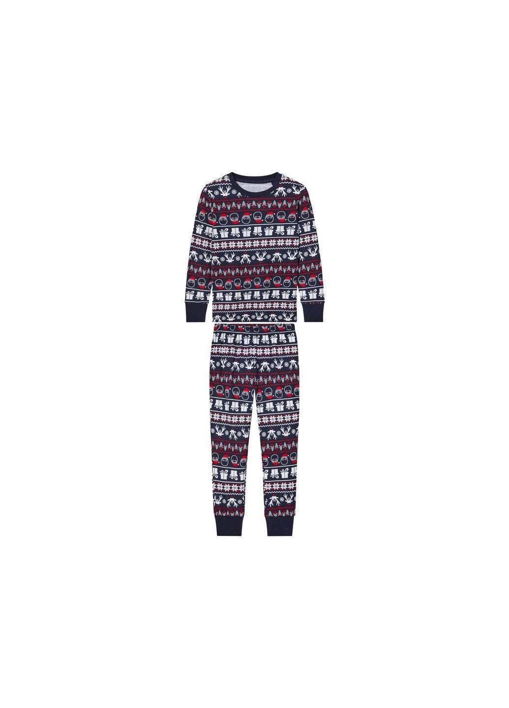 Темно-синяя пижама (лонгслив и штаны) для мальчика lidl 457203 Pepperts