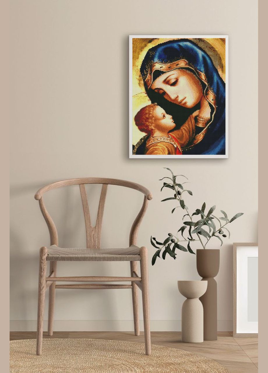 Алмазная мозаика 40x50 Икона Матерь Божья с Иисусом SP117 ColorArt (299772548)