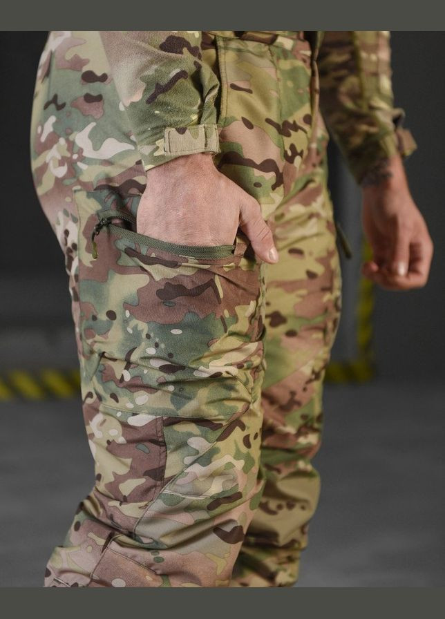 Тактический водоотталкивающий зимний комбинезон Logitek мультикам No Brand (314464695)