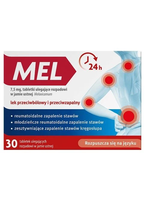Мел MEL 7,5 мг мелоксикам 30 таблеток — знеболювальний та протизапальний засіб для суглобів B&D (368851139)