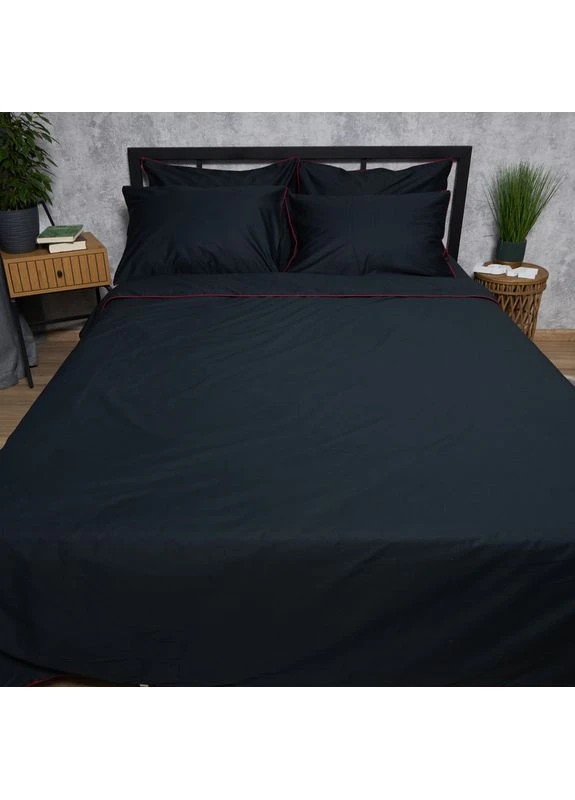 Комплект постельного белья Сатин Premium King Size 220x240 наволочки 2х50х70 (MS-820012881) Moon&Star Black Velvet Corner (389749633)