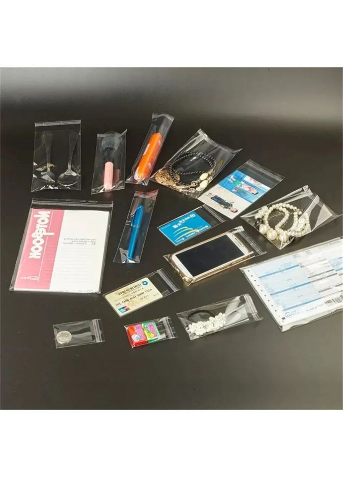 Пакет с клейкой полосой 47х32см 25мкм 100шт/уп в закрытом виде - 42х32см прозрачный HM furnitura (365248847)