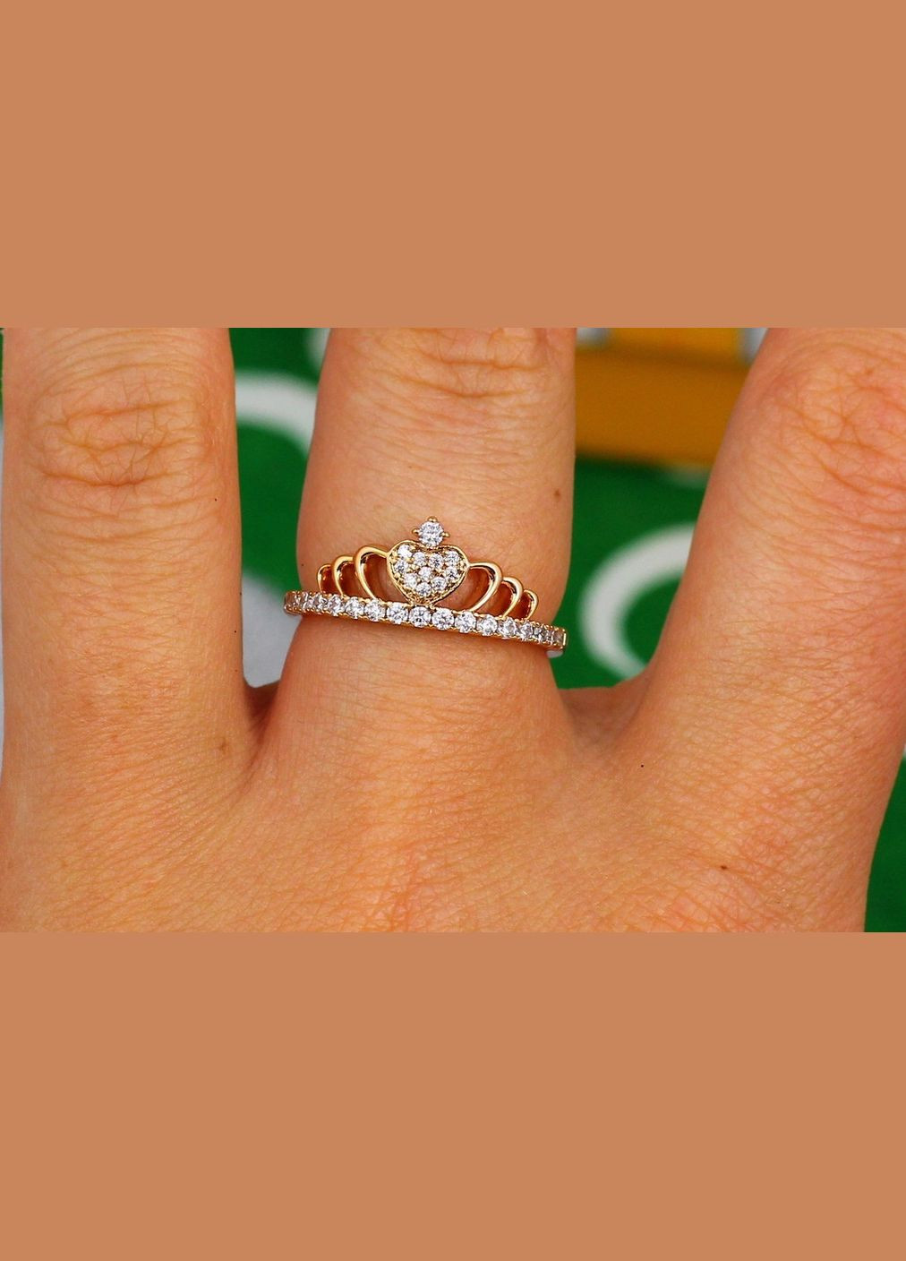 Кільце Xuping Jewelrу корона маленька діадема 7 мм р 17 золотисте Xuping Jewelry (316607033)