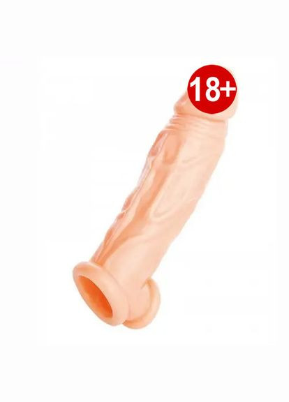 Насадка на пенис с фиксацией мошонки Toyfa XLover удлинитель члена Черный Lovetoy (303894447)