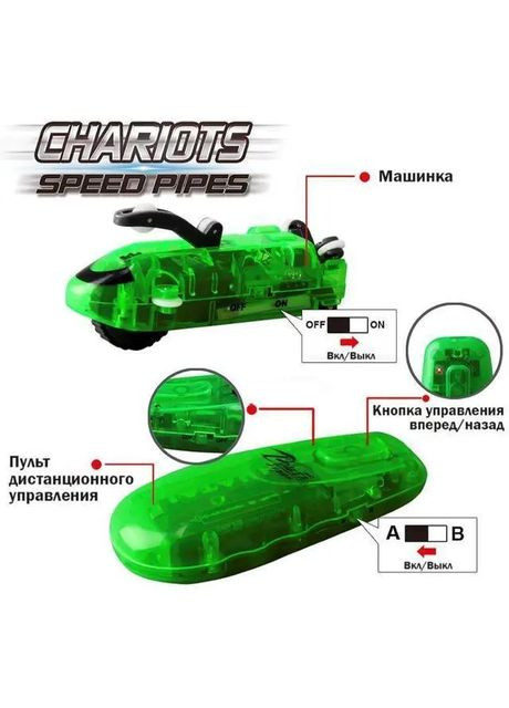 Светящиеся трубки CHARIOTS SPEED PIPES трубопроводный автотрек гоночный трек (37 деталей) Digital (363832743)