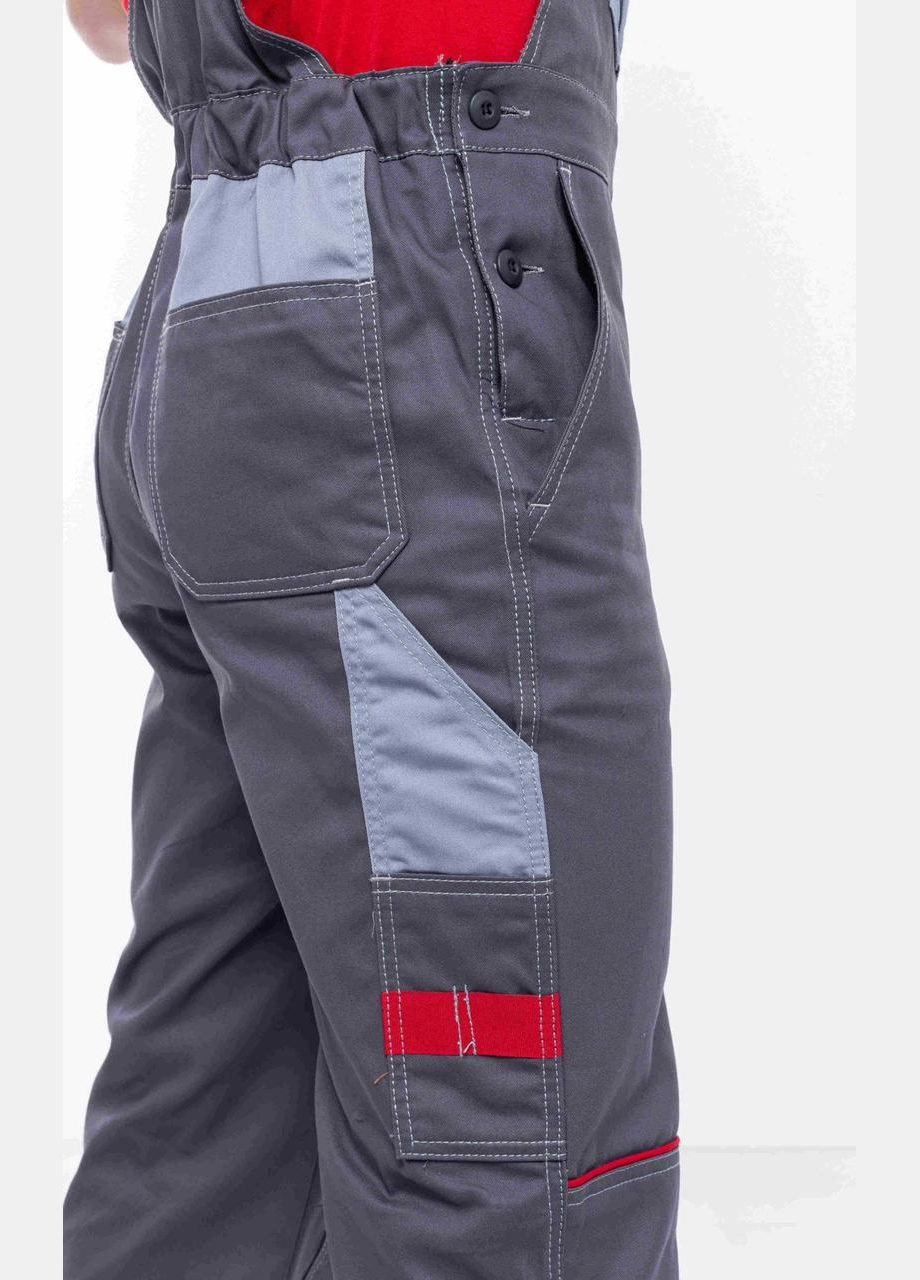 Сірий костюм робочий євро (куртка+напівкомбінезон) сірий/т.сірий, зріст 170/176 ProsPerous