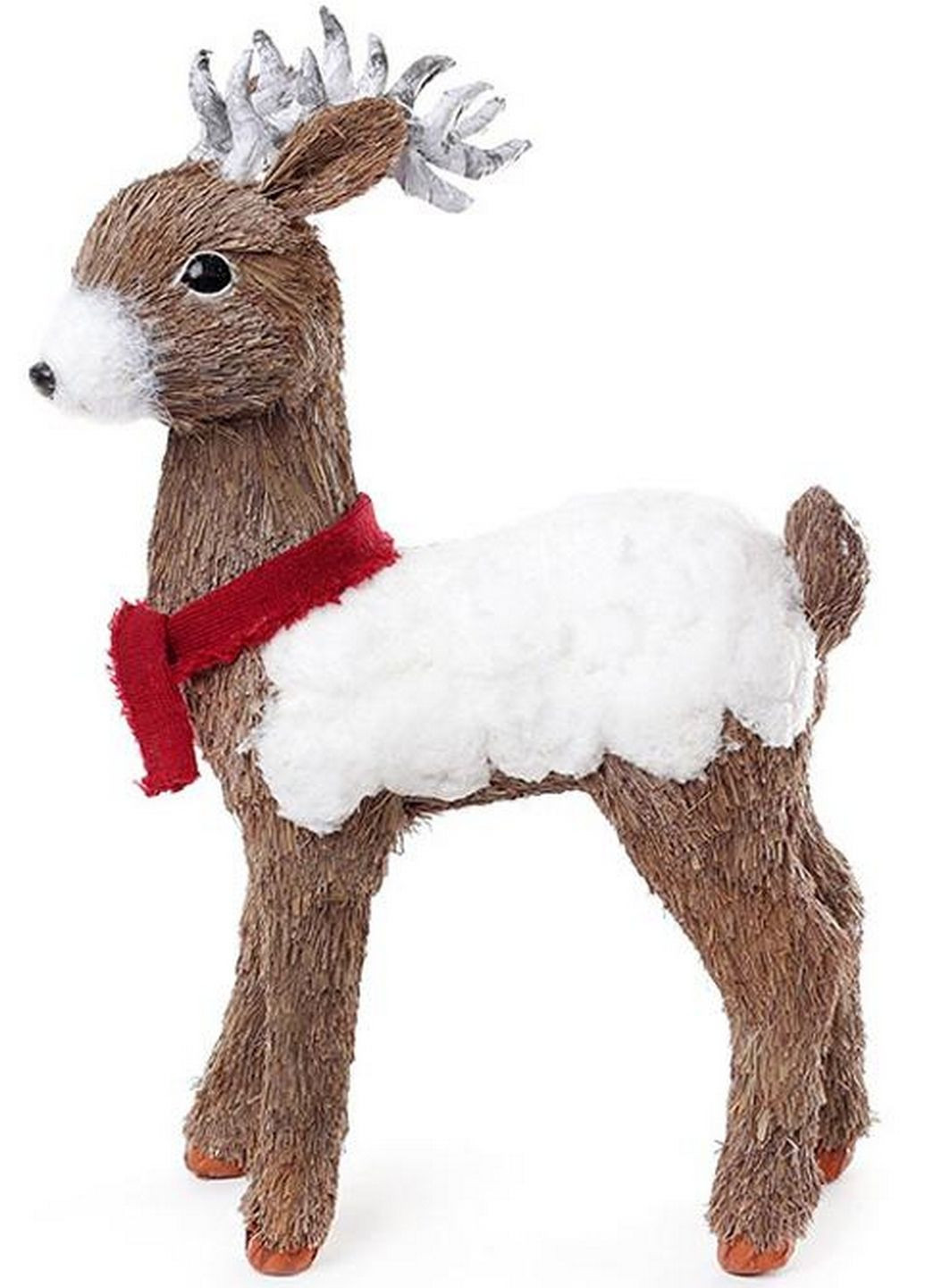 Новорічний декор "олень у шарфику" з натуральних матеріалів Bona (282584917)