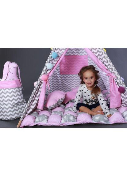 Вігвам комплект Бонбон Мрія Рожевий з сірим No Brand (280915705)