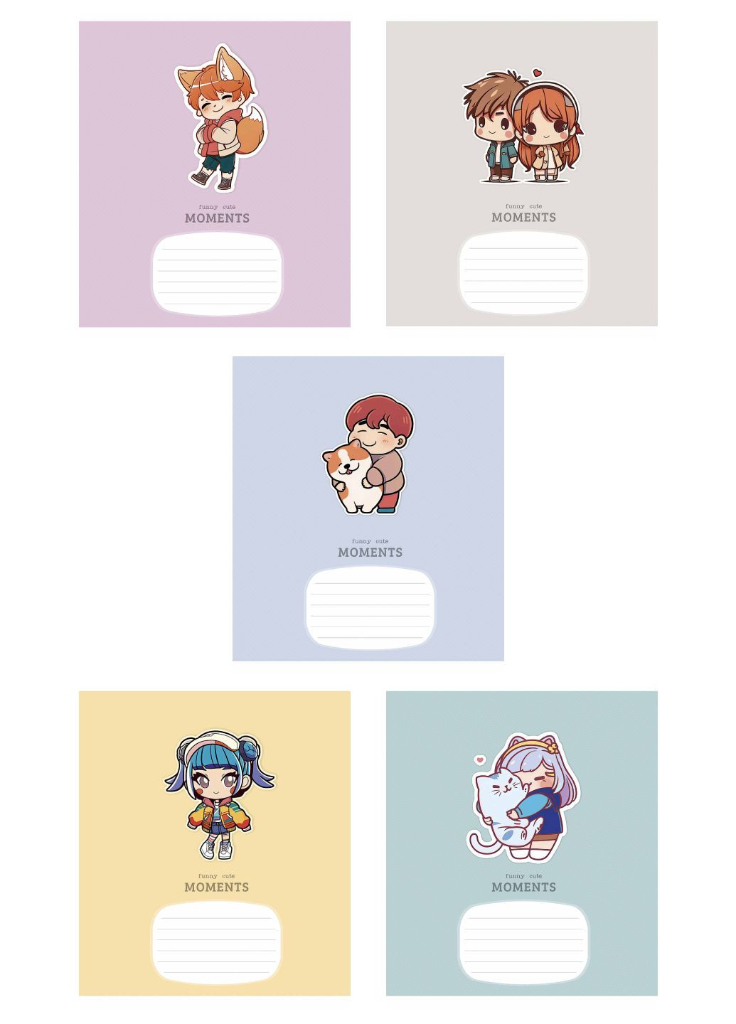 Тетради ученические, набор 5 шт., выб.УФ-лак. Тетрадь в Клетке 12л. 3267 4820006472511_2 Школярик (300064904)