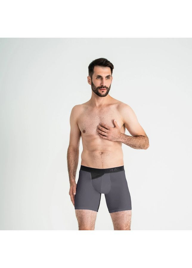 Чоловічі анатомічні боксери із бавовни з сіткою,, BTL140-10 MAN's SET Anatomic Long 2.0 Light, Black Series (366575127)