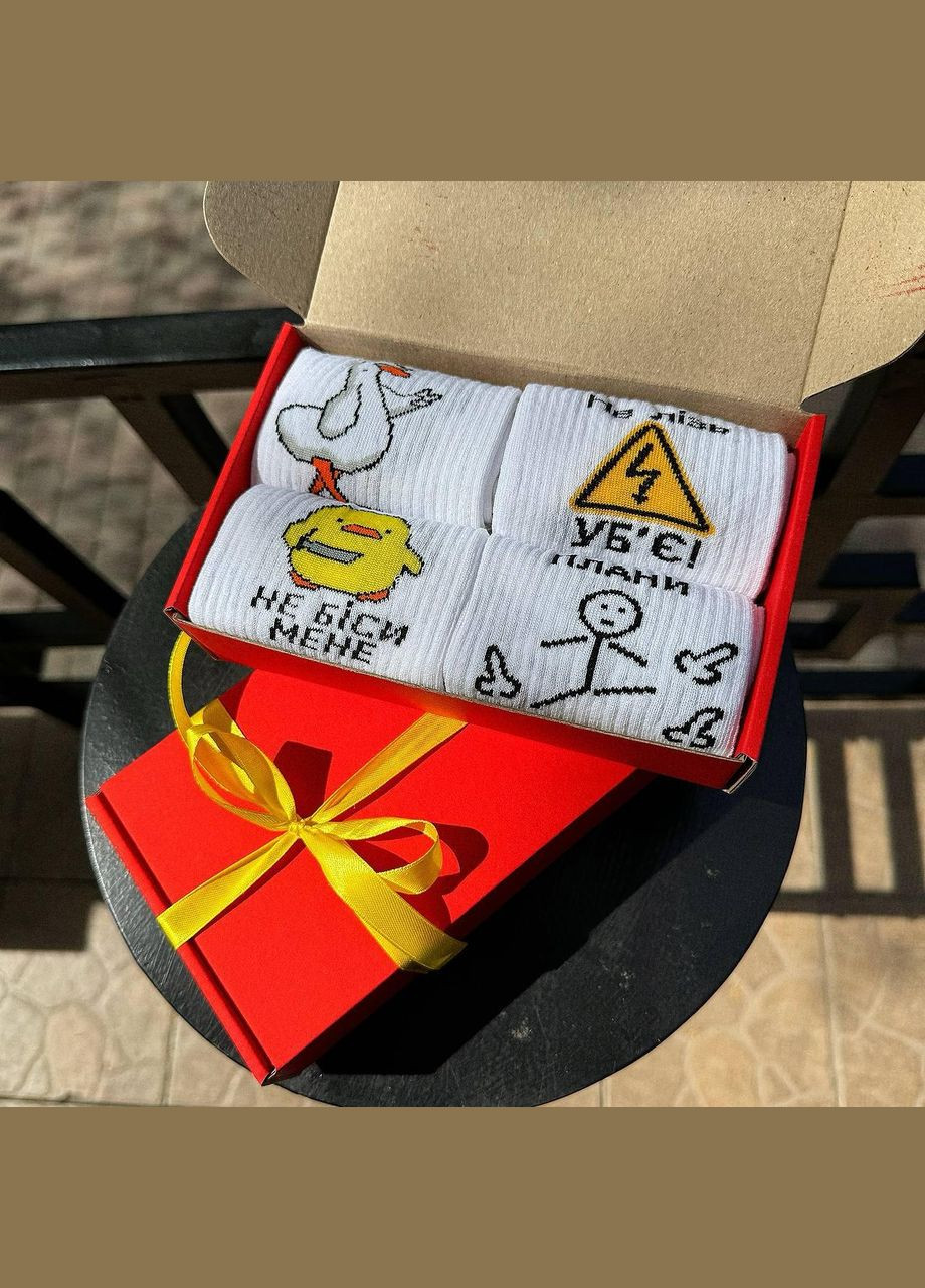 Комбинированные бокс мужских подарочных носков 40-45 на 4 пары Vakko (306424185)