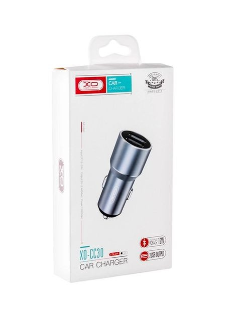 АЗП CC30 Metal car charger Gray XO (297454061)