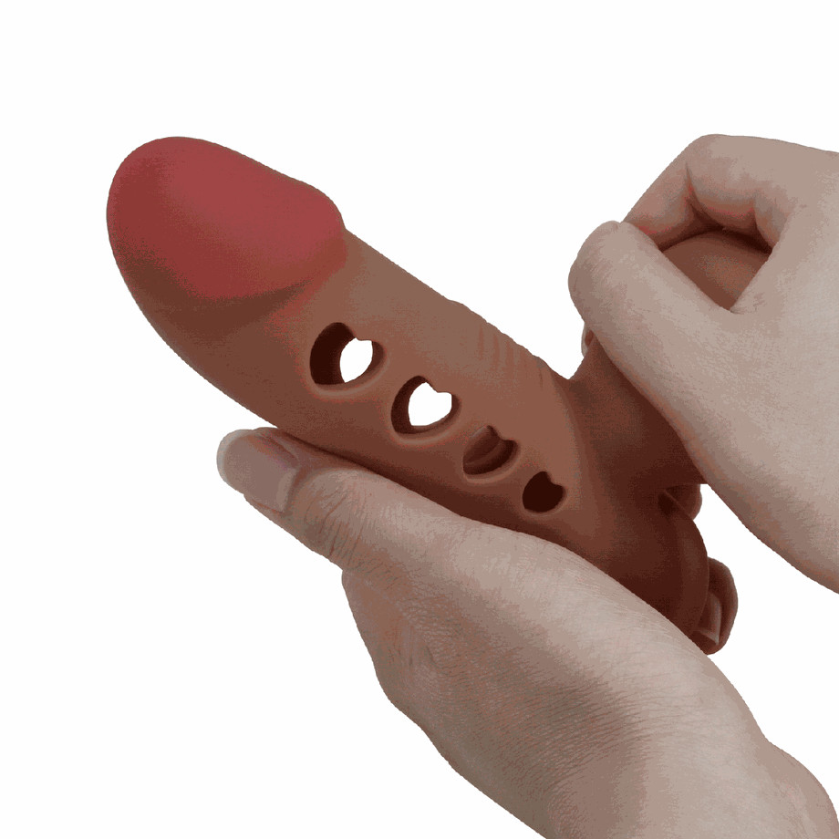 Насадка на член реалистичная Pretty Love Tyronn со стимулирующими выступами, 16.1 х 4.4 см No Brand (361439428)