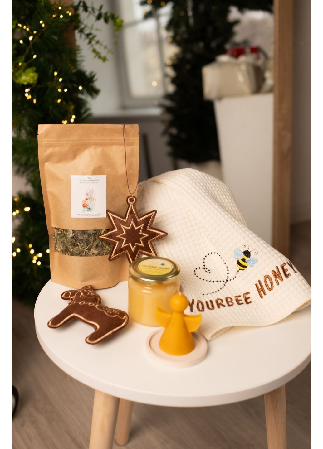 Подарунковий набір «Тепло Різдва» коричневий yourbee_honey (370600532)