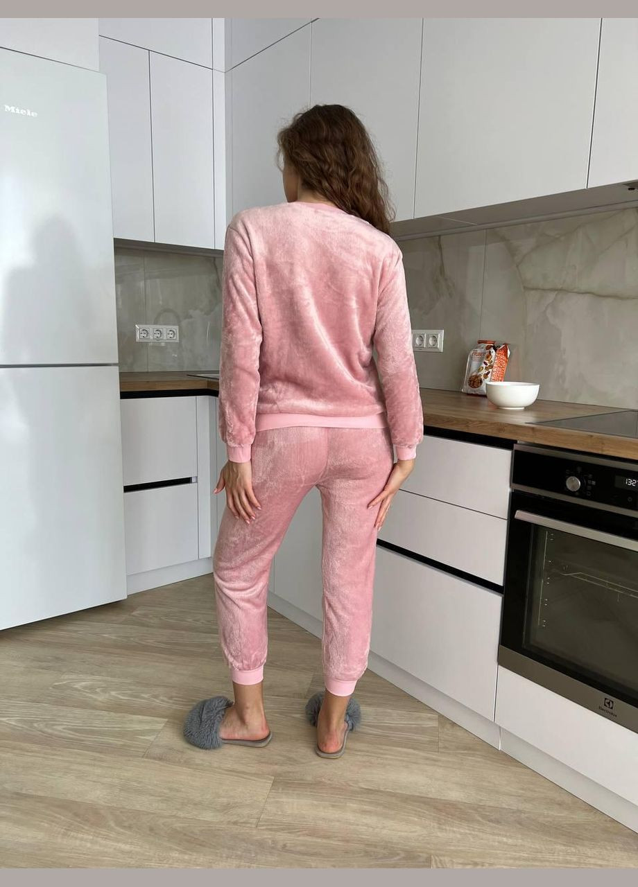 Розовая зимняя пижама женская розовая l (2513) GT