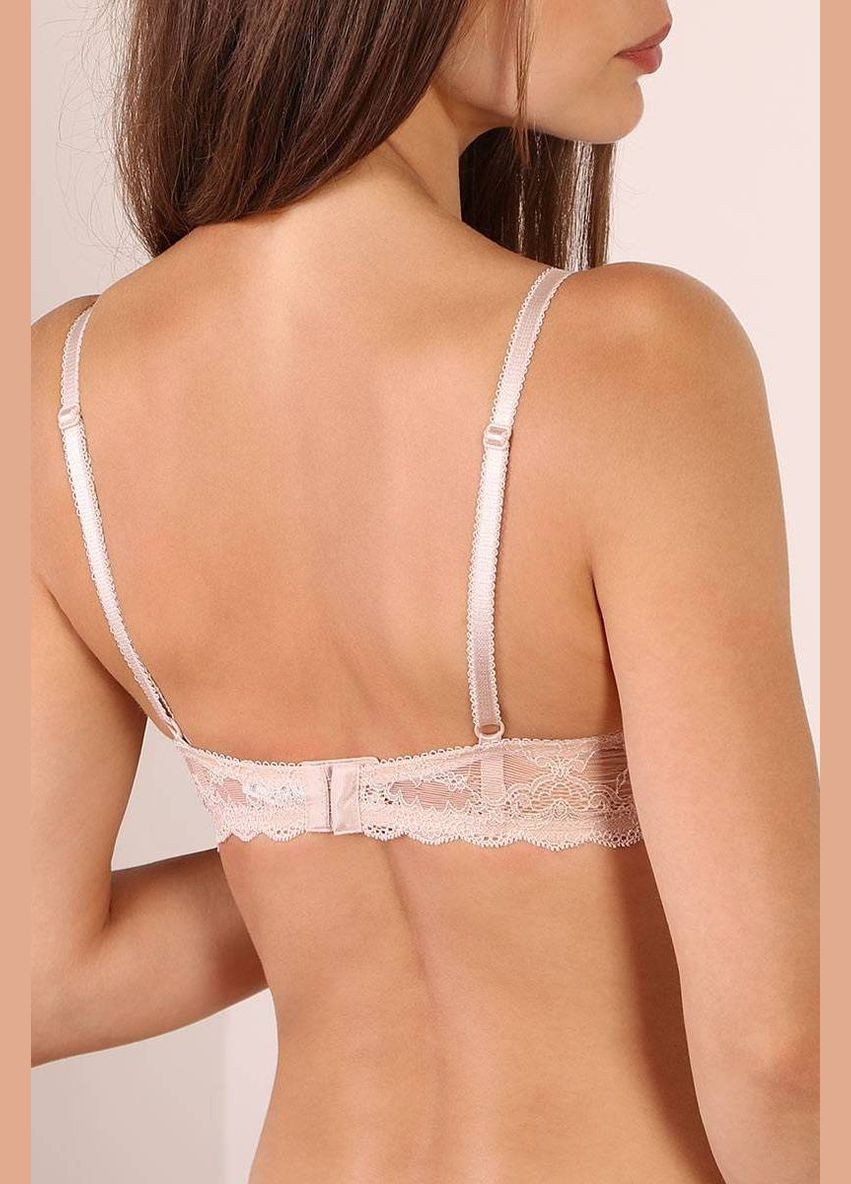 Светло-розовый брасьер мягкий бюстгальтер из кружева Orhideja с косточками