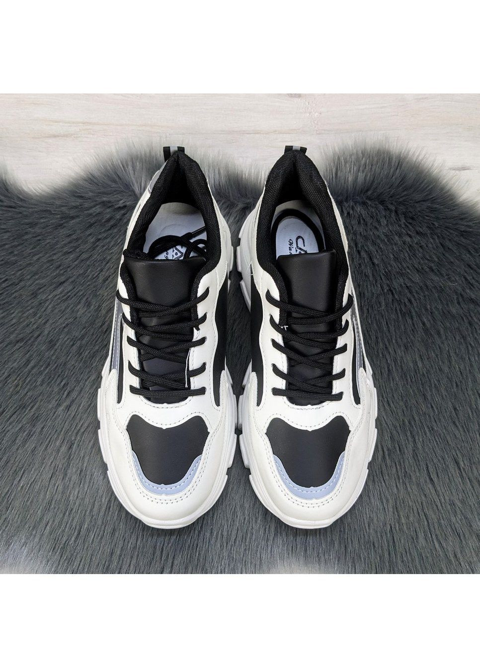 Кросівки жіночі демісезонні Dual чорно-білі демісезони (284116782)