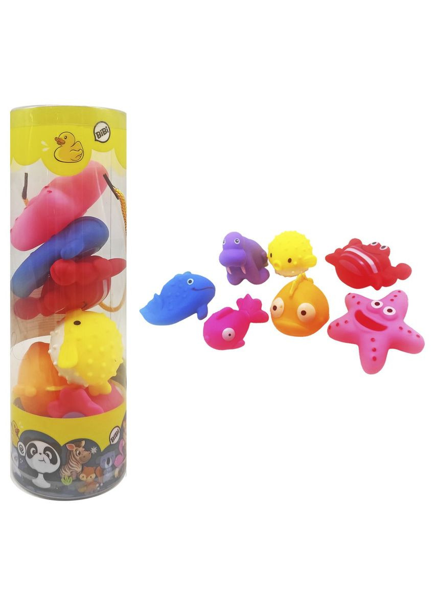 Игрушки для ванной "Морские жители", 7 штук, в тубе MIC (290135958)