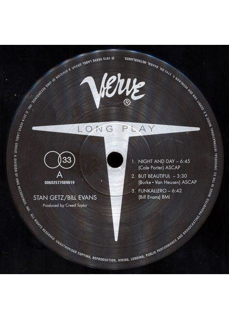 Виниловая пластинка Stan Getz, Bill Evans – Stan Getz & Bill Evans (LP, Album, Vinyl) (602577089619) No Brand (369738763)