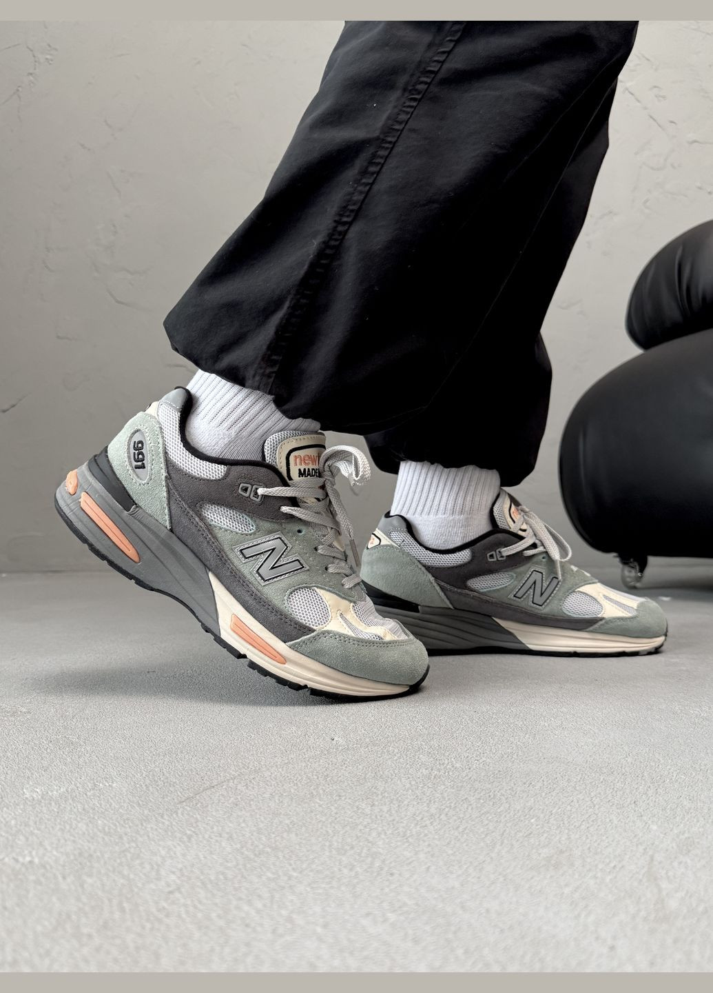 Серые демисезонные кроссовки мужские new balance 991 grey | нью беланс 991 серые No Brand
