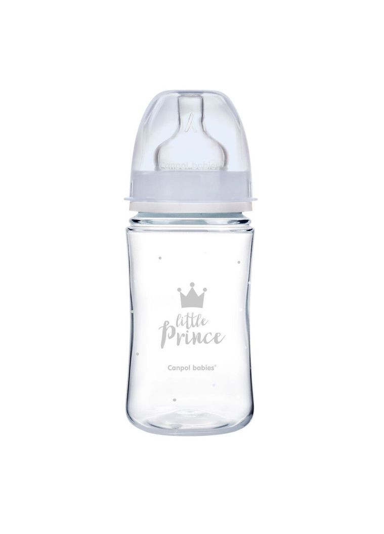 Babies Пляшка антиколікова з широким отвором 240 мл PP Easystart Royal baby синя 35/234_blu CANPOL Canpol Babies (317365645)
