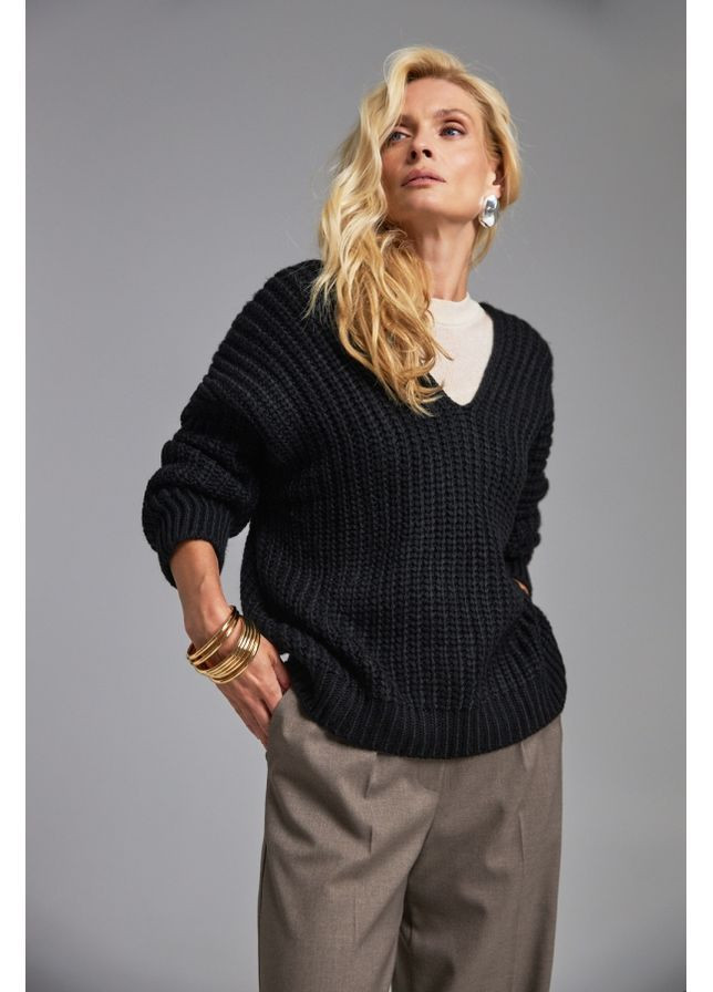 Черный джемпер 1619 черный Triko Bakh