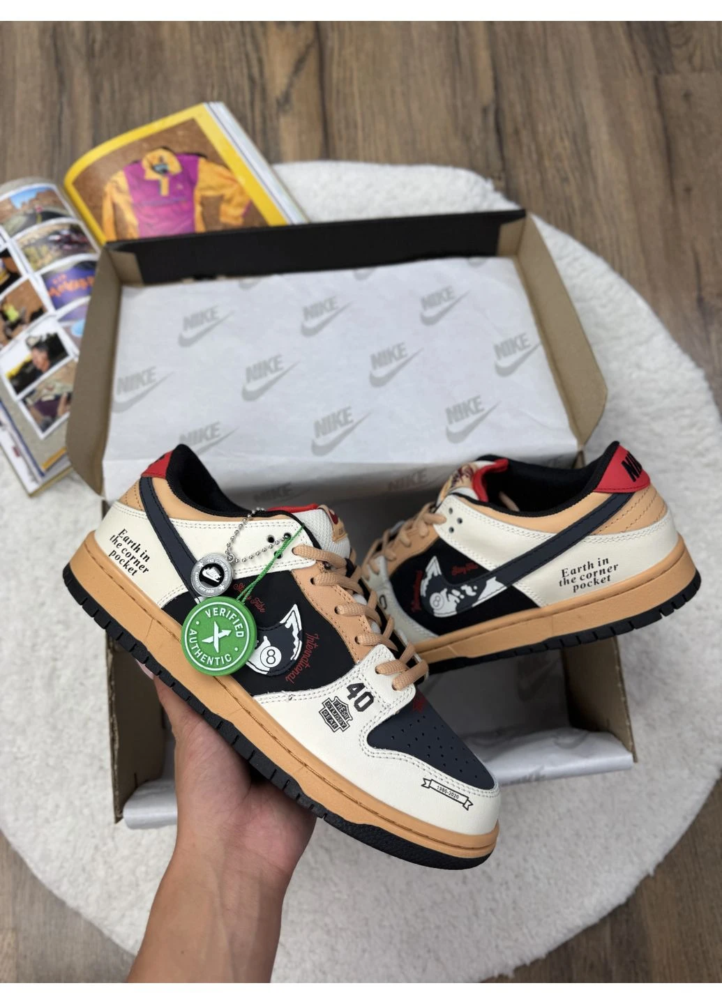 КРОСІВКИ ЖІНОЧІ NIKE SB DUNK LOW X STUSSY 40TH НАЙК СБ ДАНК No Brand комбіновані демісезони (391063521)