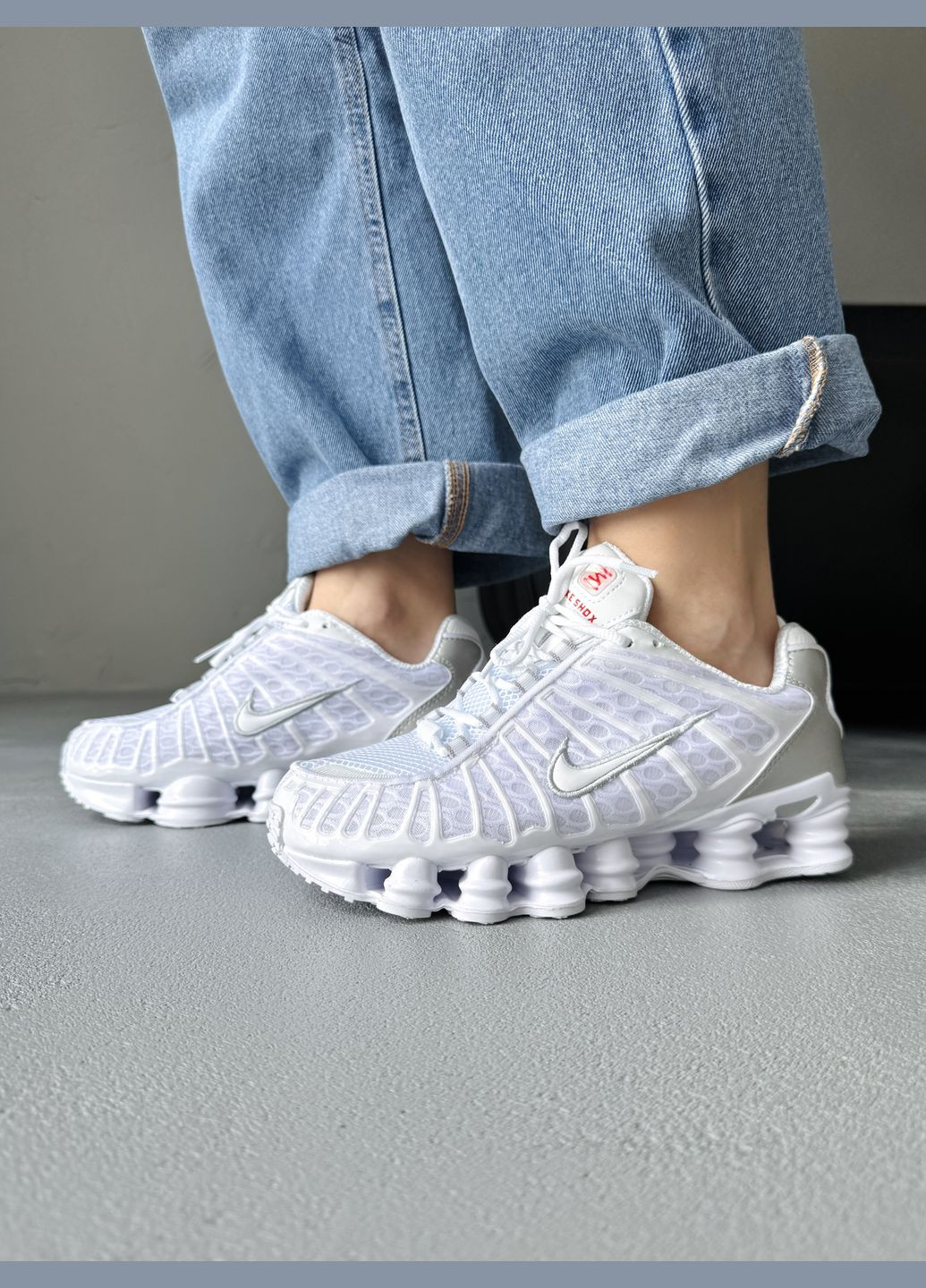 Кросівки жіночі і чоловічі Nike Shox TL White | Найк Шокс ТЛ білі No Brand білі демісезони (341264128)