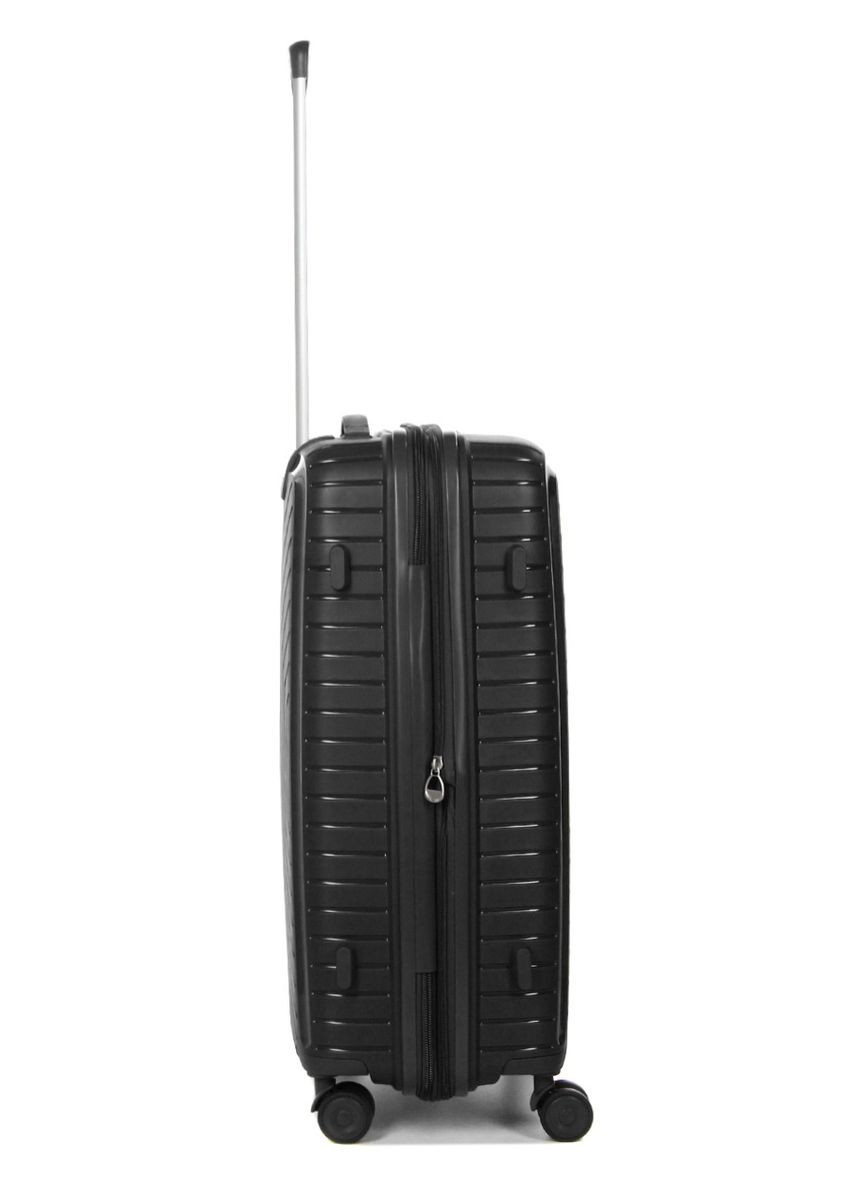 Чемодан средний M полипропилен с расширением 20103 67,5×47,5×26,5см 71+12л Черный Snowball (297643062)