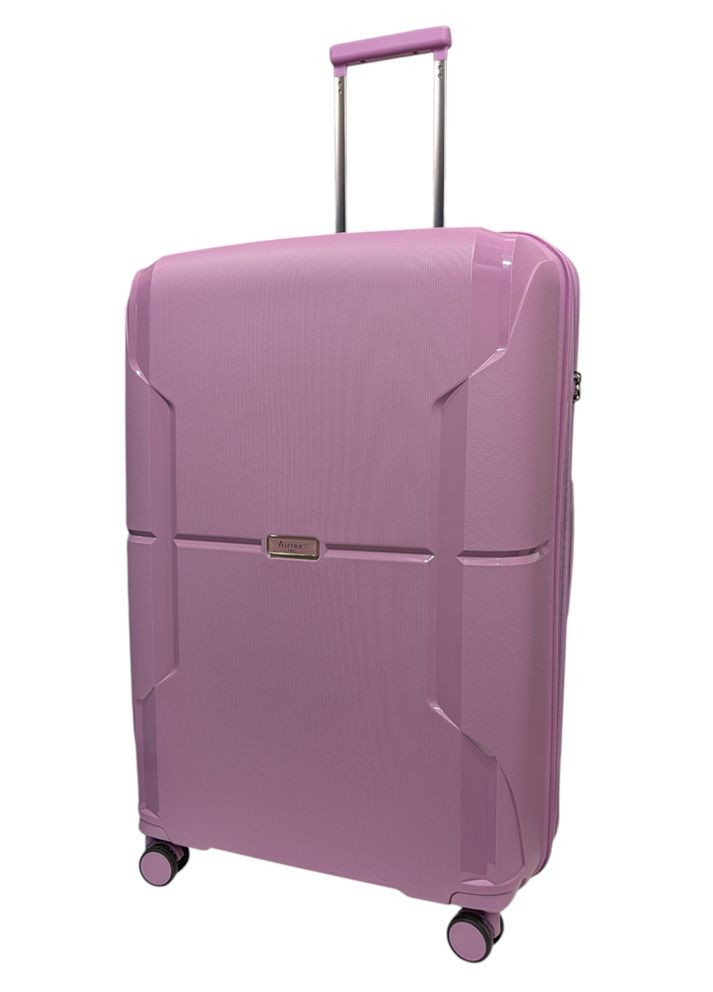 Чемодан большой (L) 245 полипропилен Розовый AIRTEX (366737386)