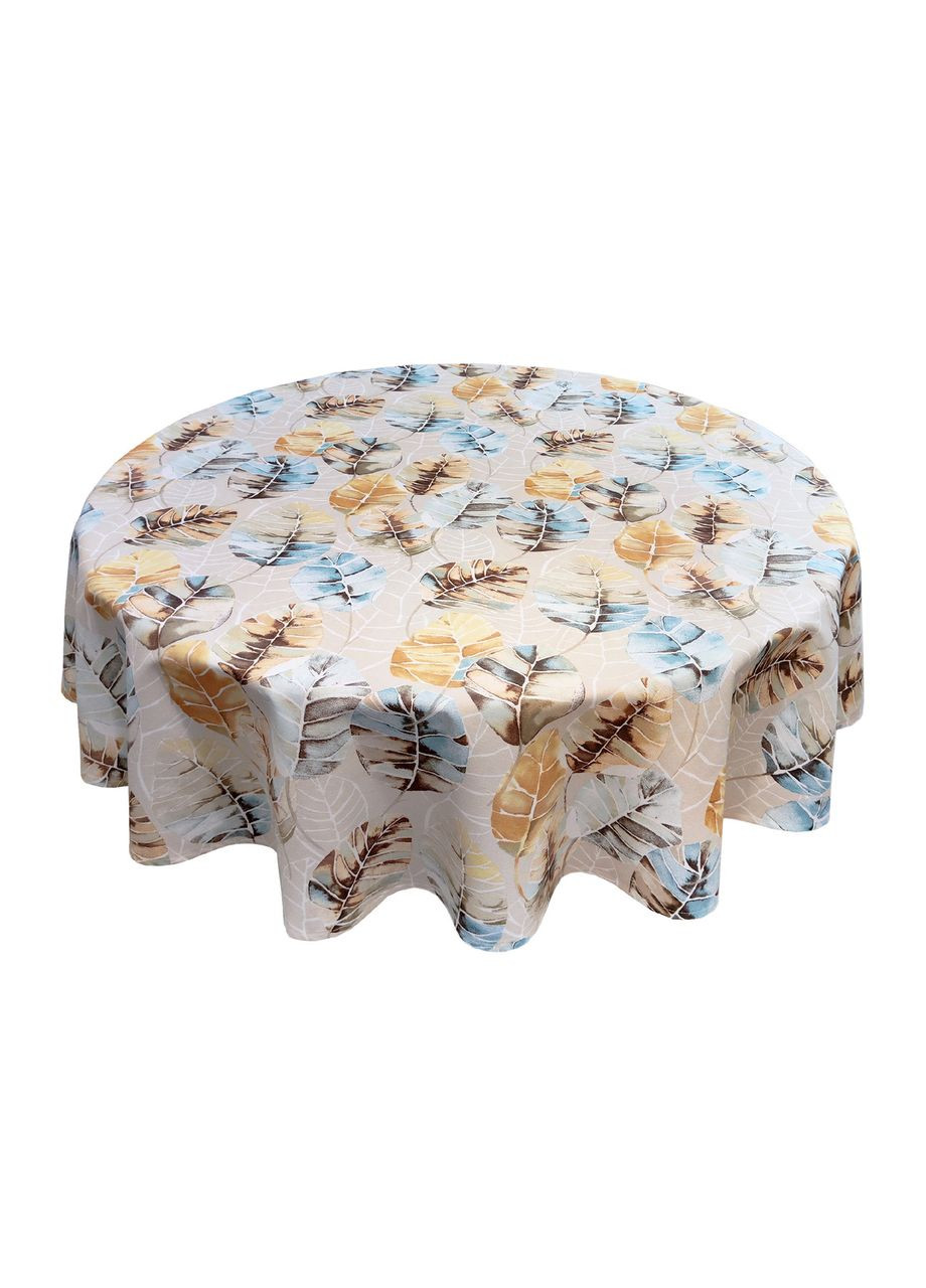 Скатертина для круглого столу водовідштовхувальна з тефлоновим покриттям з Осінній вальс 140 Maystat (305742511)