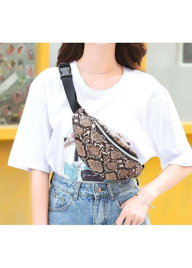 Жіноча сумка бананка з екошкіри коричнева ProDobro (364190527)