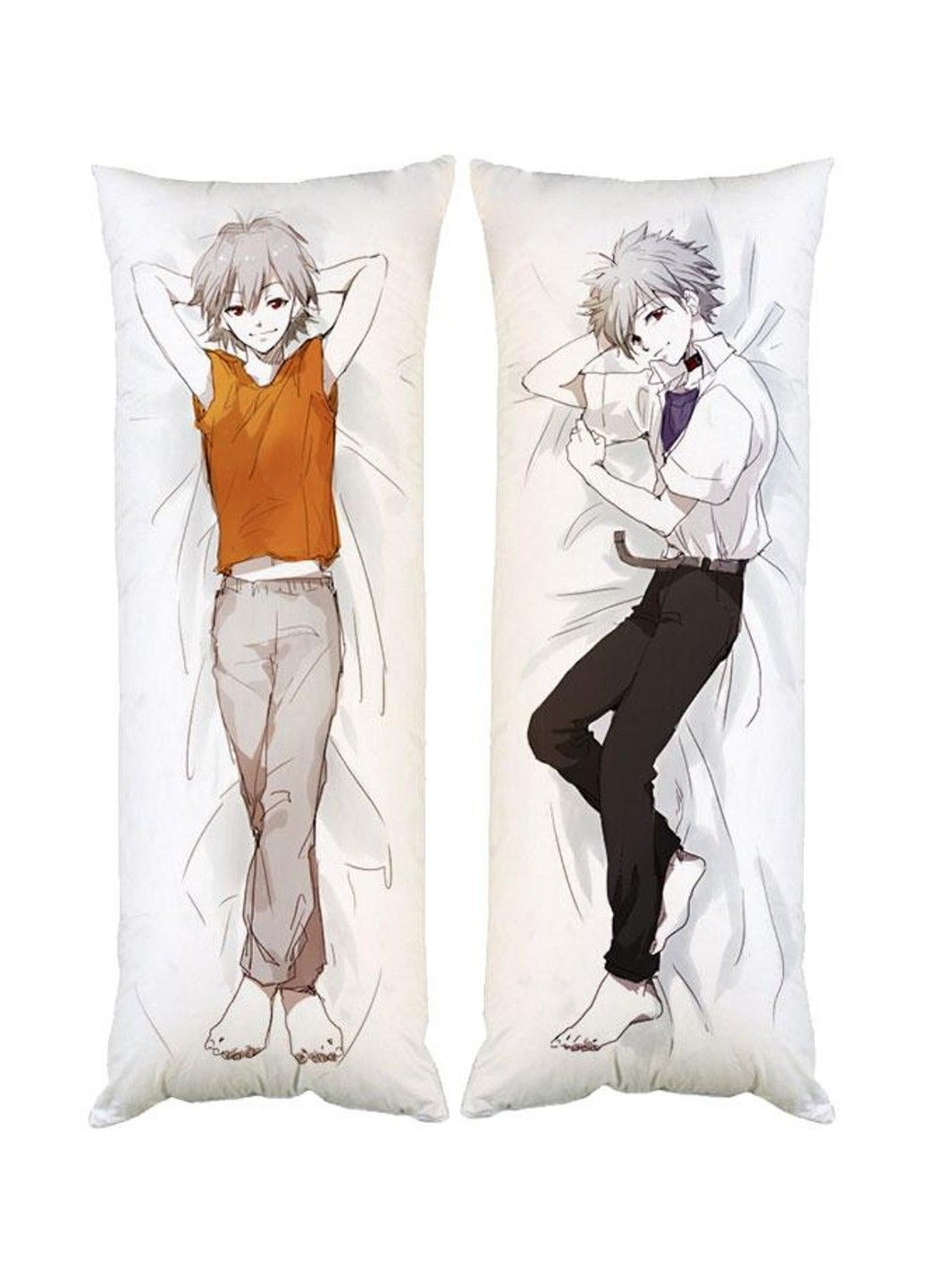 Подушка дакимакура Каору Нагиса Евангелион Evangelion декоративная ростовая подушка для обнимания двусторонняя No Brand (329432291)