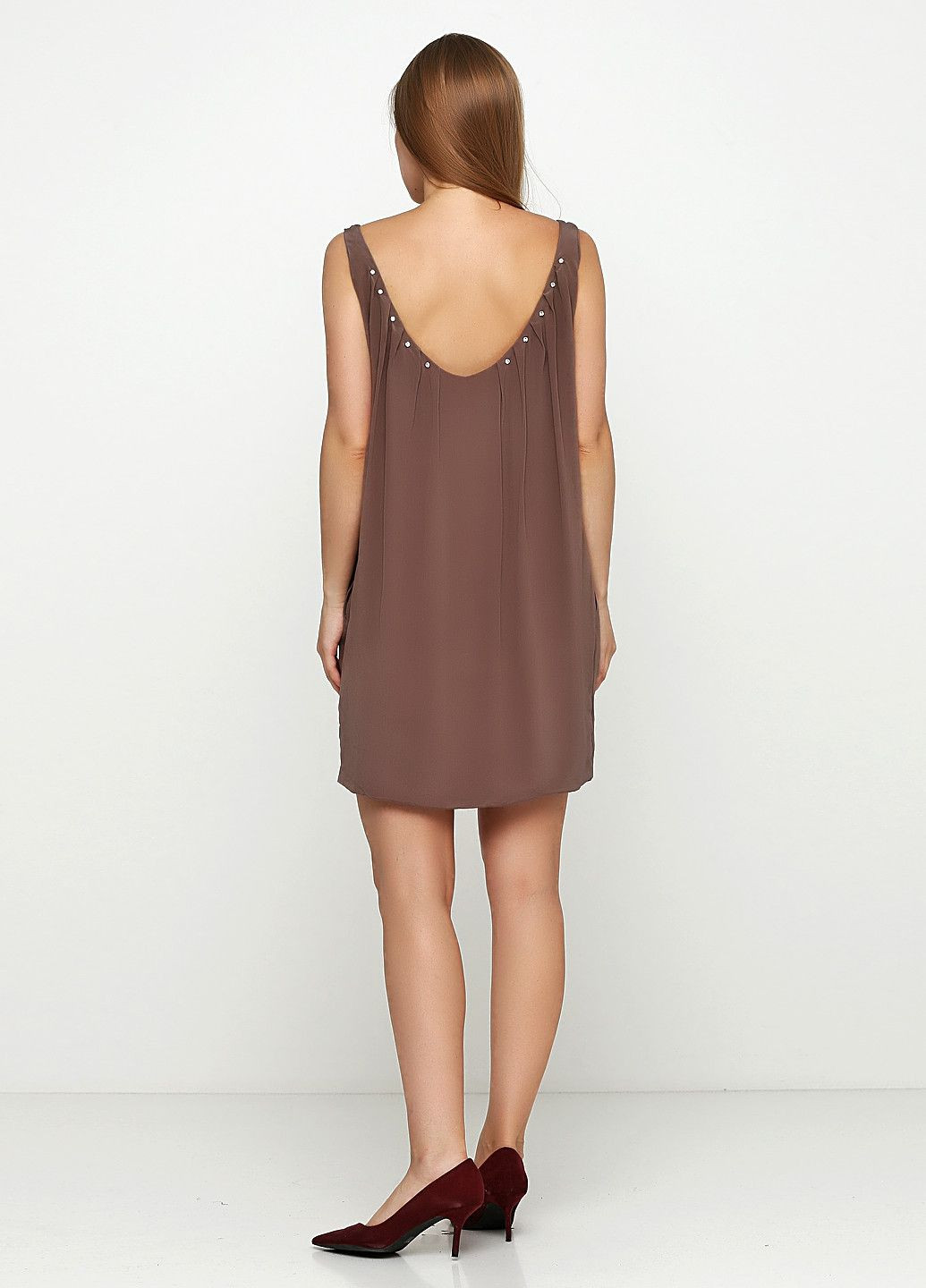 Летний женский сарафан коричневый Ella Luna