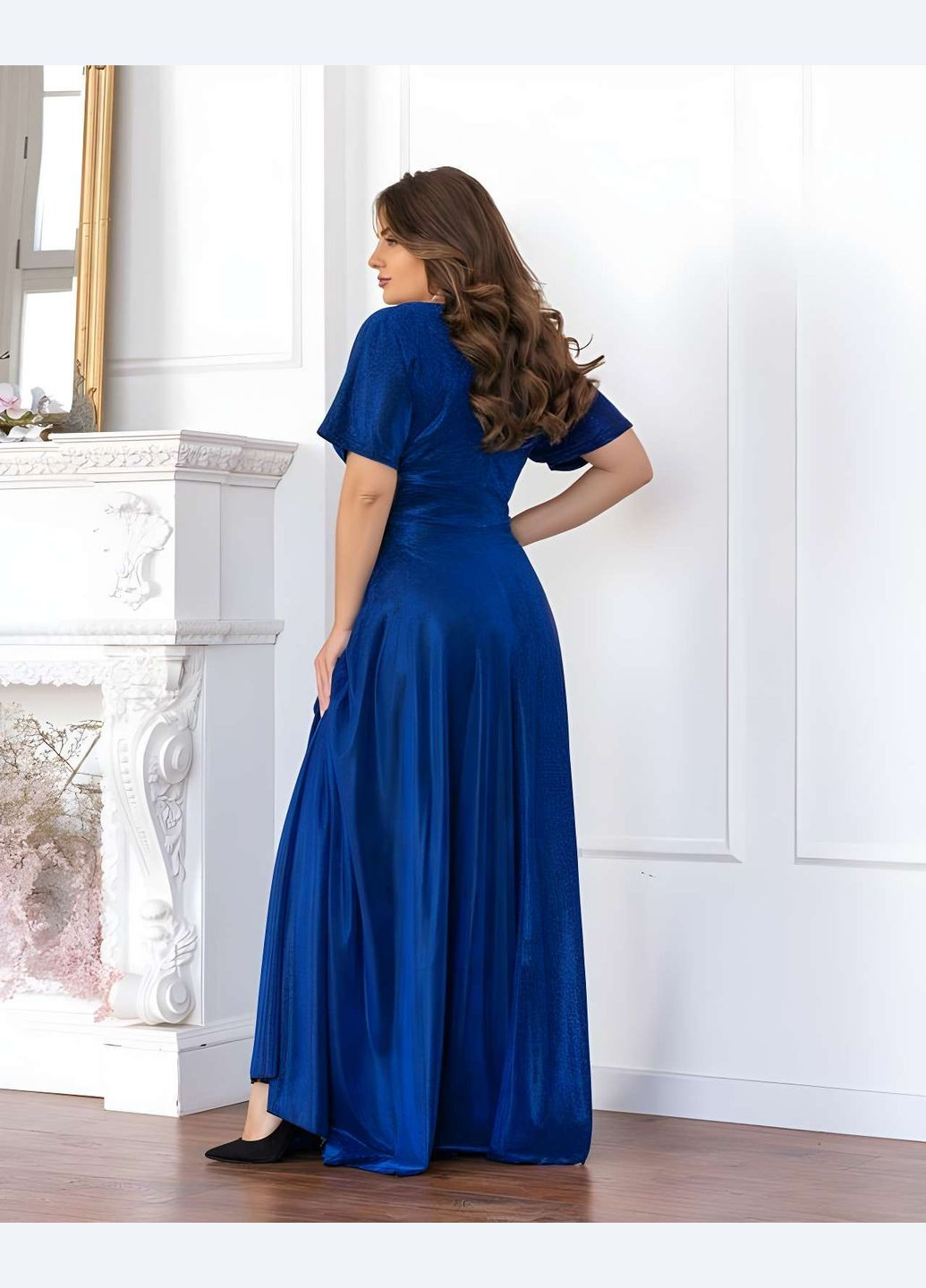 Оливкова святковий, коктейльна, вечірня довга сукня короткий рукав блискуча батал великі розміри в підлогу зелена синя електрик бірюза Україна