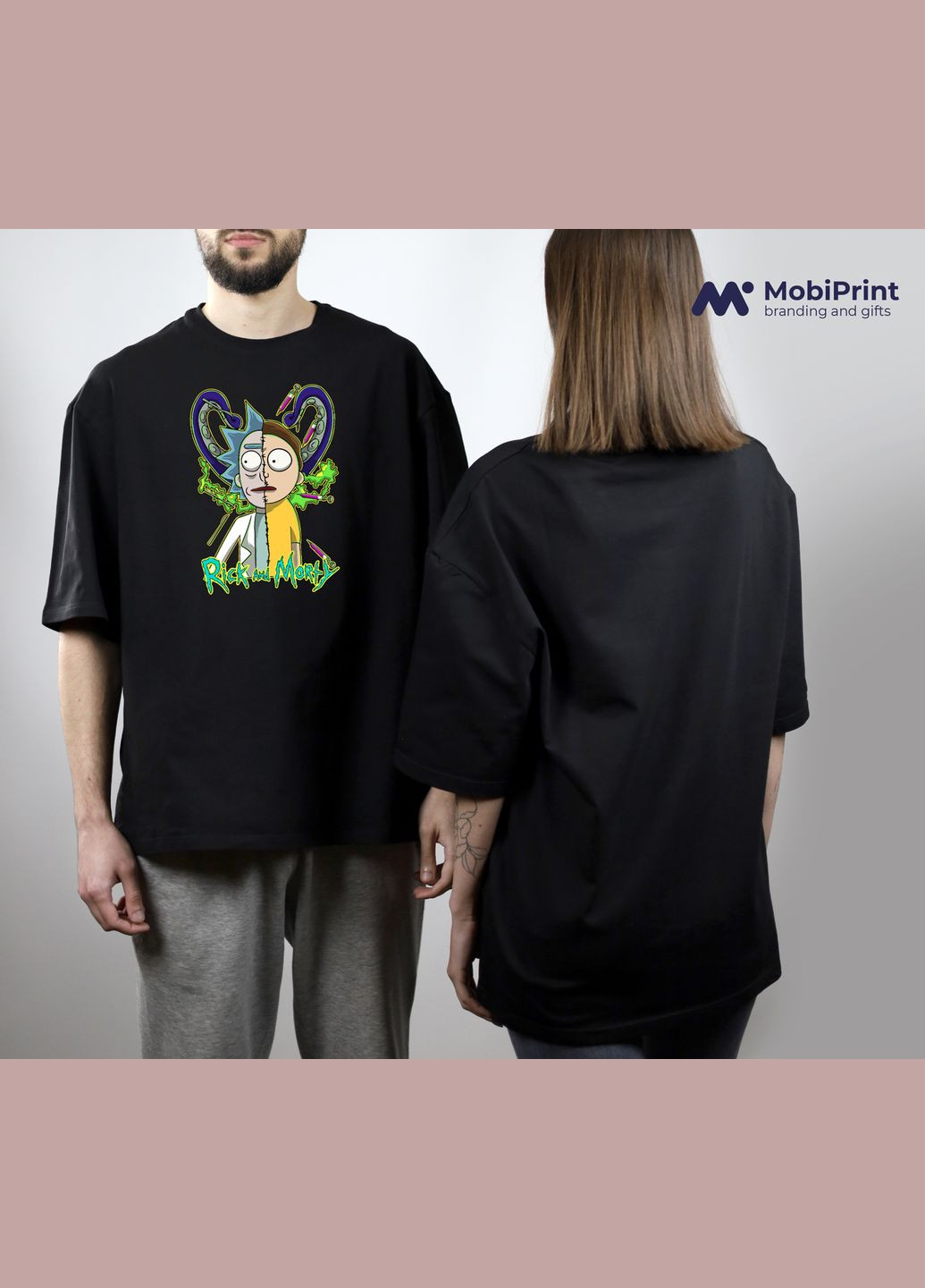Футболка оверсайз Рік Санчез Рік та Морті (Rick Sanchez Rick and Morty) MobiPrint (293944006)