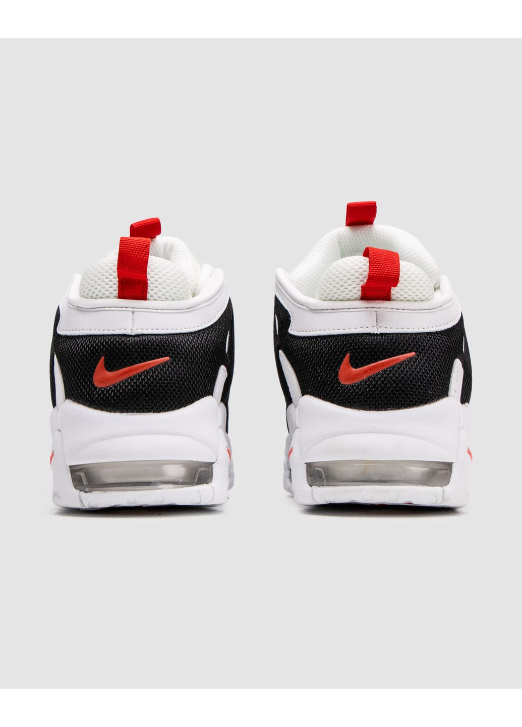 Чорні Осінні кросівки чоловічі nike air more uptempo white / black найк аір мор аптемпо No Brand