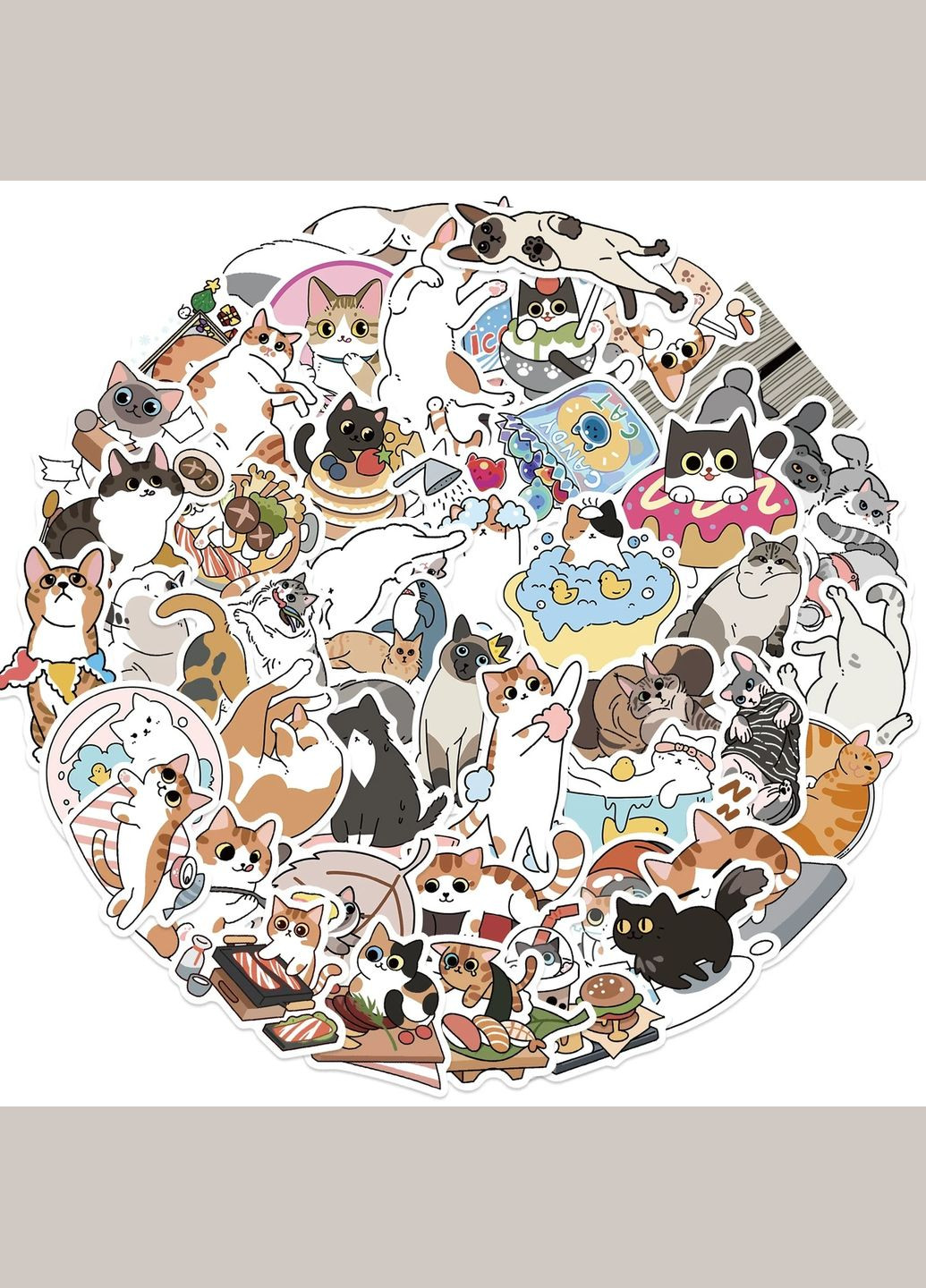Набор виниловых наклеек " Котики" #2 No Brand (359447590)