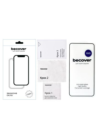 Стекло защитное (711526) BeCover Poco X5 Pro 5G 10D Black (366657953)