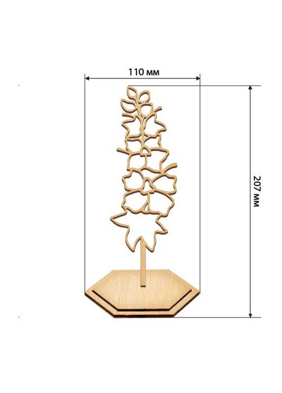 Набор для витражной живописи "Дельфиниум" FDSGK-020 Fabrika Decoru (364551271)