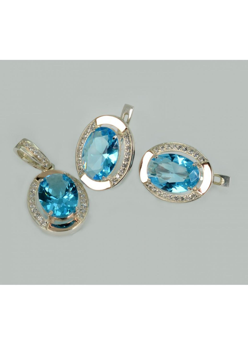 Срібний набір сережки і підвіс Silver Style (367112695)