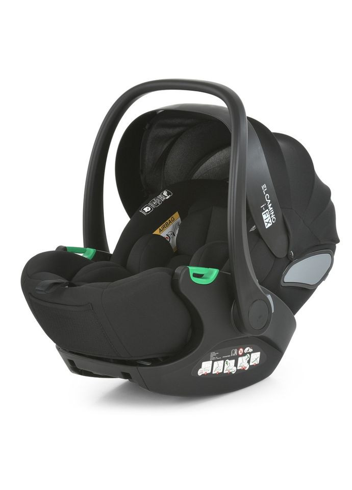 Детское автокресло i-FIX ME 1110 Moon Black черное для новорожденных и детей до 18 кг бебикокон с защитой El Camino (368759143)